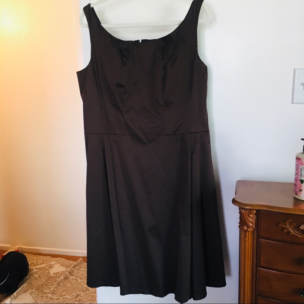 Lafayette 148 brown cotton dress